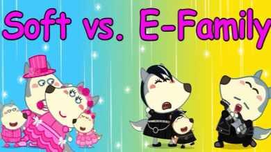 کارتون ولفو Wolfoo Soft VS. E-Family -baarzesh