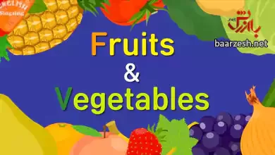 کارتون انگلیش سینگ سینگ fruits & vegetables