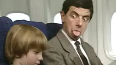 فیلم طنز مستر بین در هواپیما