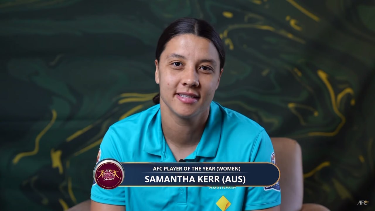 سامانتا کرر زن سال فوتبال آسیا