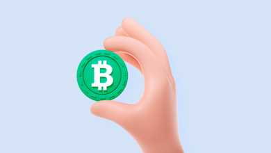 تصویر کارتونی از ارز BTC